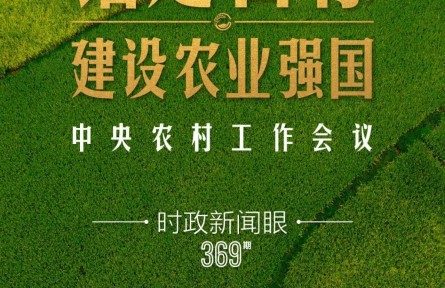 時政新聞眼 | 在中央農(nóng)村工作會議上，習(xí)近平這樣部署建設(shè)農(nóng)業(yè)強(qiáng)國