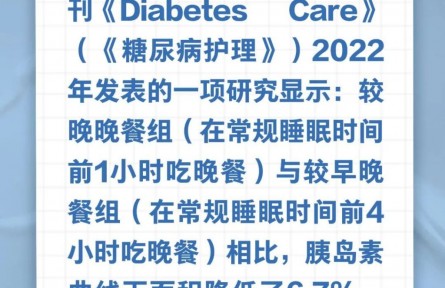 改一下晚餐時(shí)間，就能降血糖……是真是假？