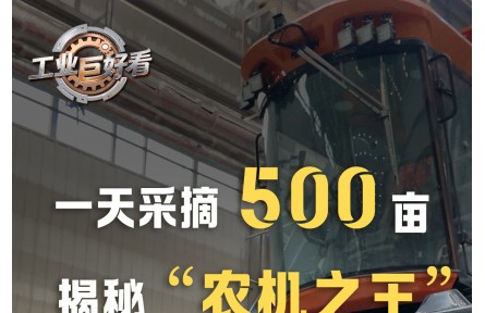 工業(yè)巨好看|“農機之王”采棉機太硬核，一天采摘500畝
