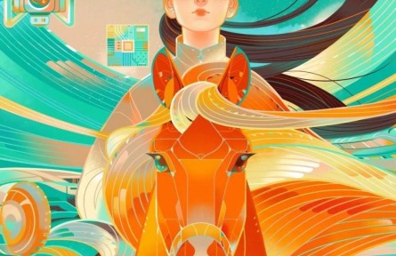 插畫故事：駕馭科技奔馬，奔向AI未來！